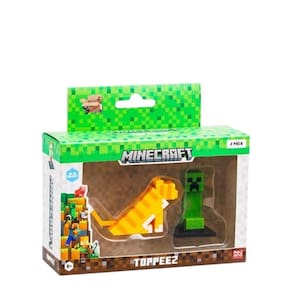 Kit Pack Brinquedo 2 Bonecos Ação Minecraft 3D Colecionáveis