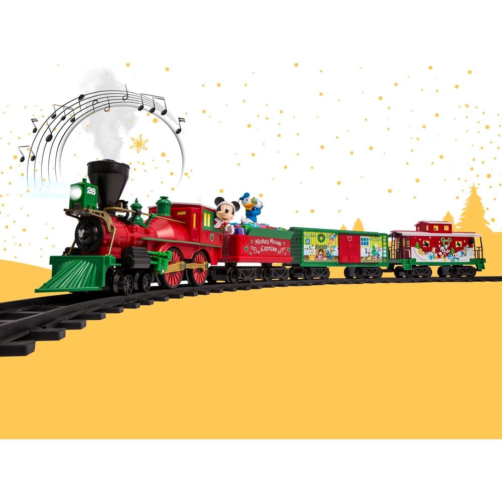 Conjunto de trem de brinquedo Lionel Disney Mickey Mouse Express com Bluetooth