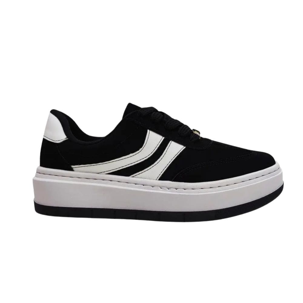 Tênis Pelica Vizzano Casual Feminino Preto Branco