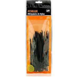 Abraçadeiras de Nylon 280 x 4.8 mm 100 Unidades Preto Foxlux