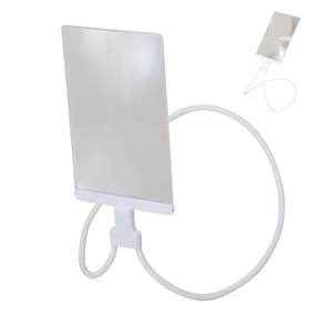 Lupa de Pescoço Aumento 5x Haste Flexivel Leitura Maos Livres Apoio Mesa Pescoço Trabalho Tarefas Vista Cansada Visualizaçao Ampla Multiuso
