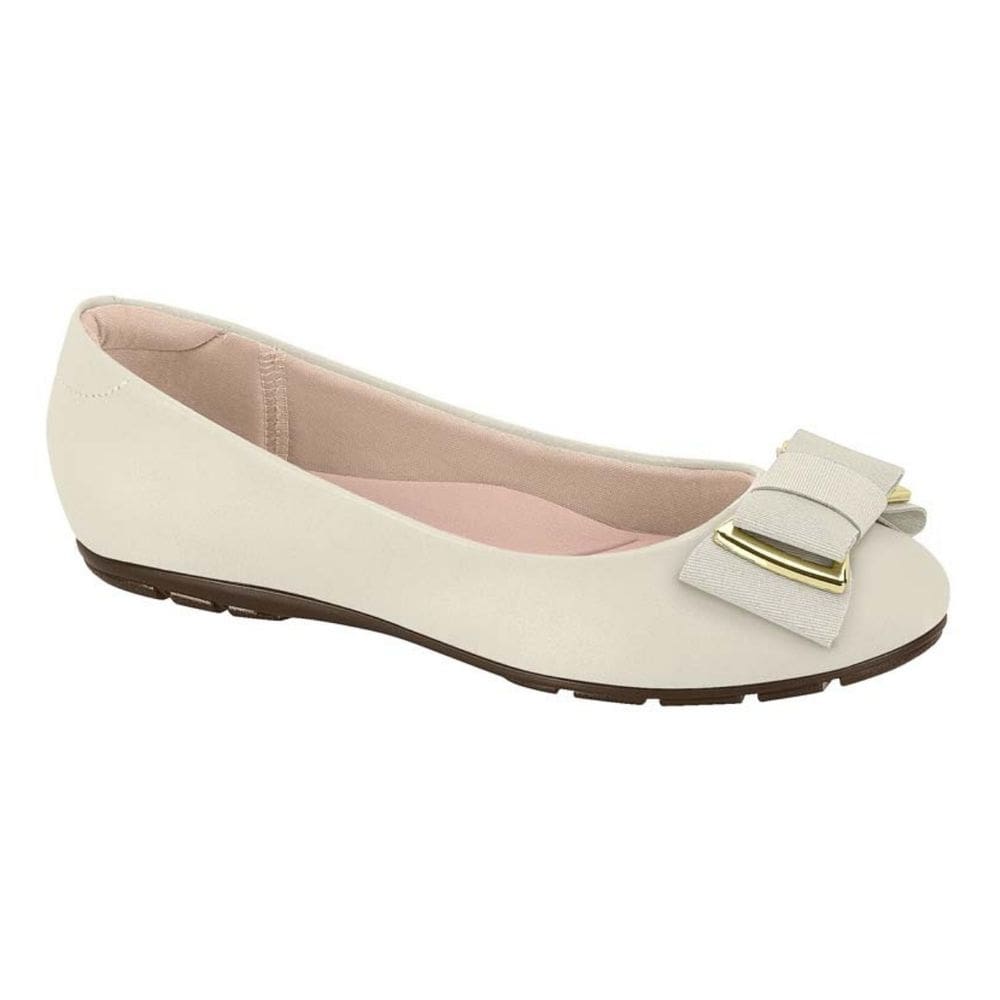 Sapatilha Moleca Feminina Laço Frontal Branco