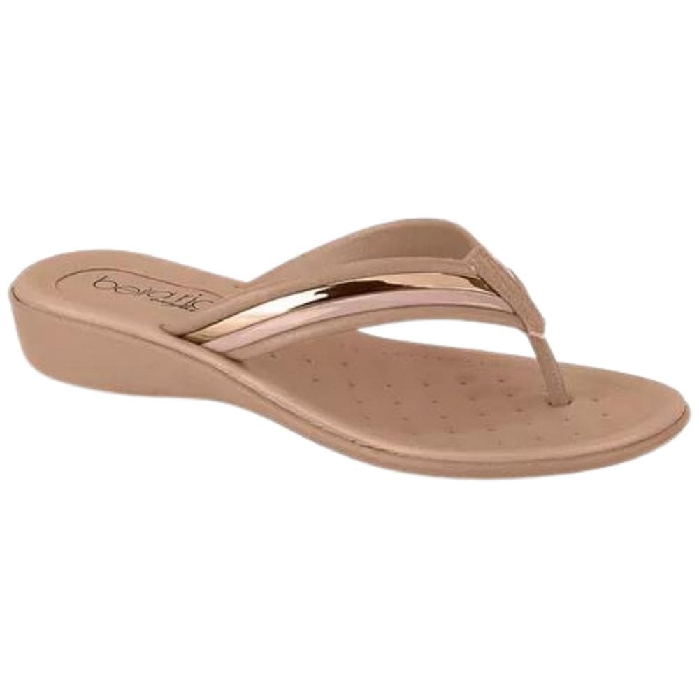Tamanco Beira Rio Comfort Salto Baixo Feminino Nude