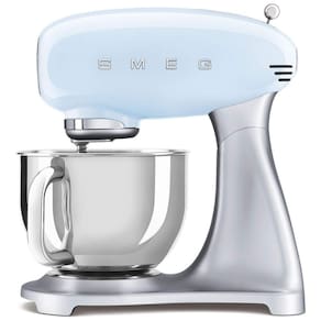 Batedeira Retrô anos 50 com 10 Velocidades Capacidade 4,8L, 600W Pastel, 110v, SMEG SMF02PBUS, Azul