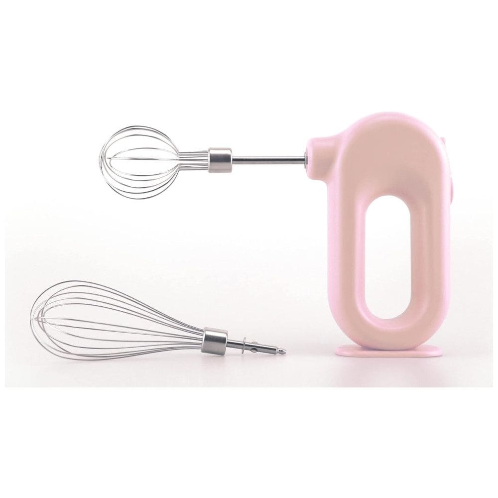 MINI Batedeira de Mão com 4 Velocidades e Acessórios de Aço Inox, 4W, 110v, WYNBOOP EB002, Rosa