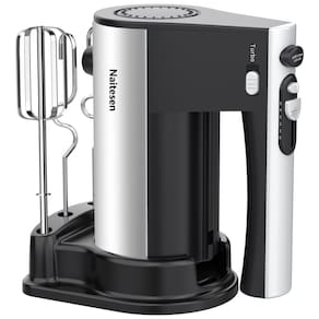 Batedeira de Mão com 10 Velocidades e Acessórios de Aço Inox, 600W, 110v, NAITESEN LH 920B, Preto