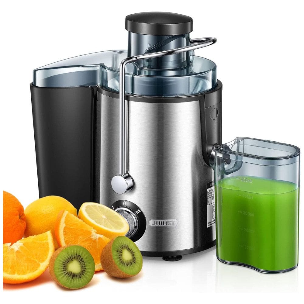 Centrífuga de Frutas e Vegetais com Velocidades Duplas, 110V 400W, Juilist, Prata