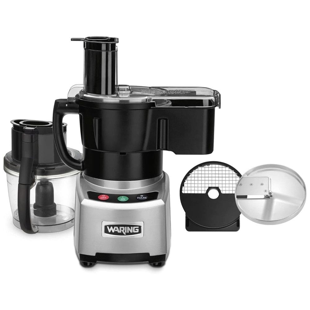 Processador de Alimentos Profissional 3,7L com Sistema de Vedação LiquiLock e Acessórios Inclusos, 110V 700W, Waring, Prata