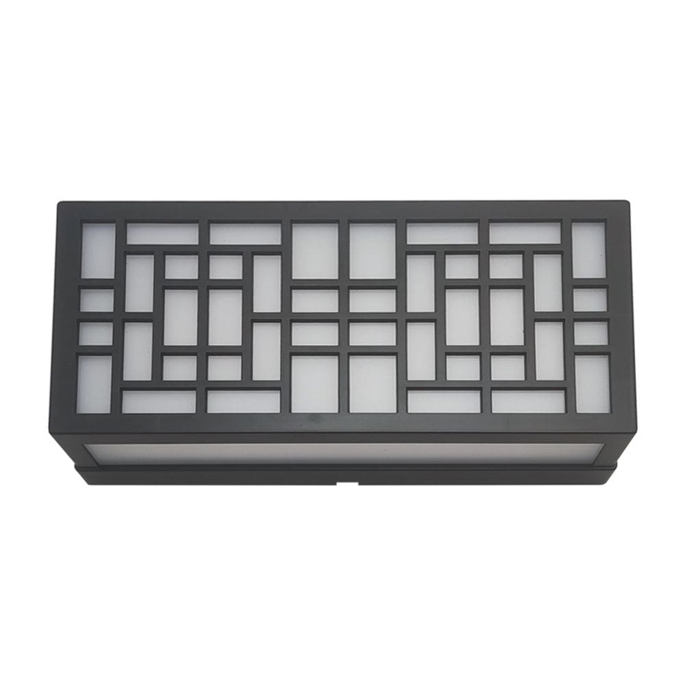 Arandela em Acrílico Preto 24cm IP65 Led 12W 3000K Bivolt