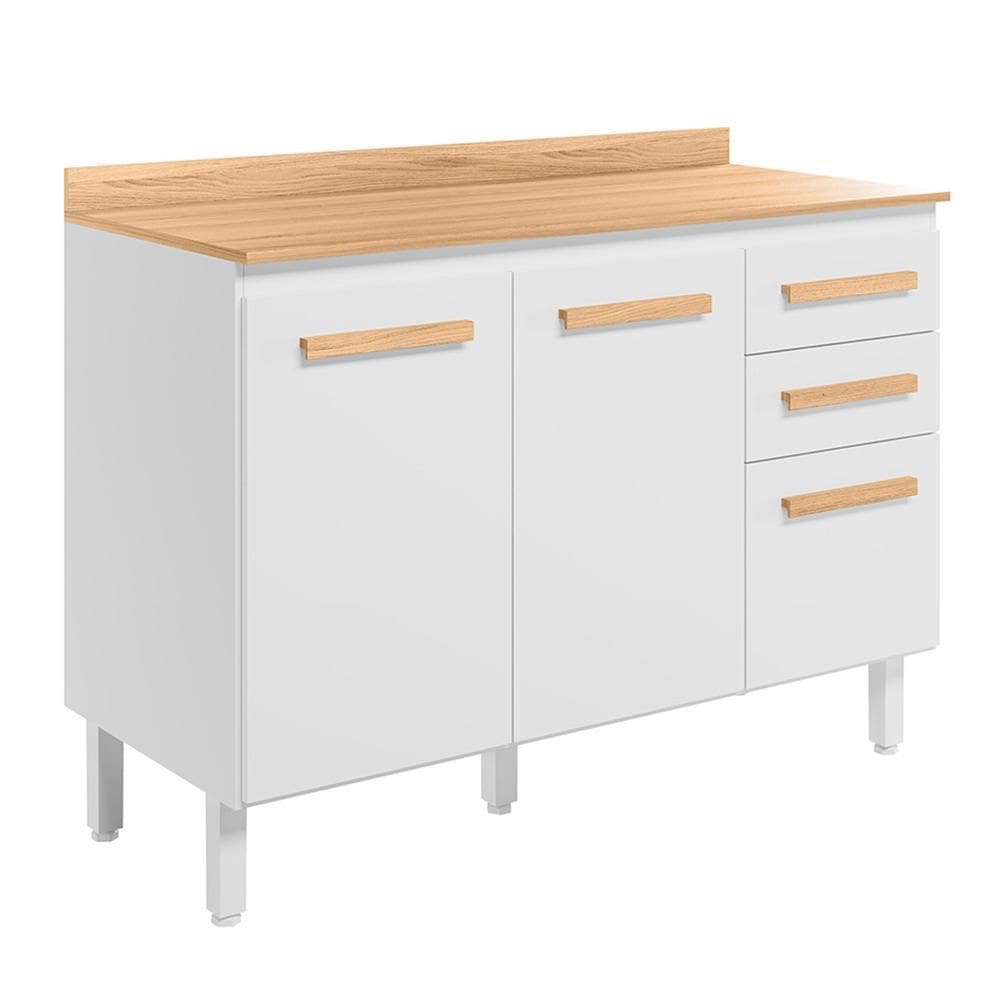 Balcão de Cozinha Intenza 120cm com Tampo MDP - Nicioli
