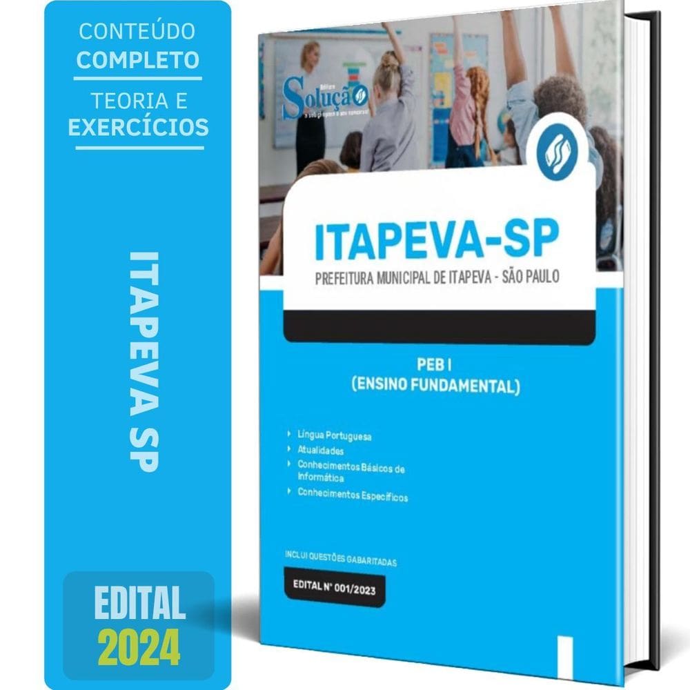 Apostila Prefeitura Itapeva Sp 2024 Peb I Ensino Fundamental