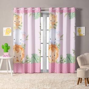 Cortina Infantil Estampada 3,00x2,20 100% Poliéster