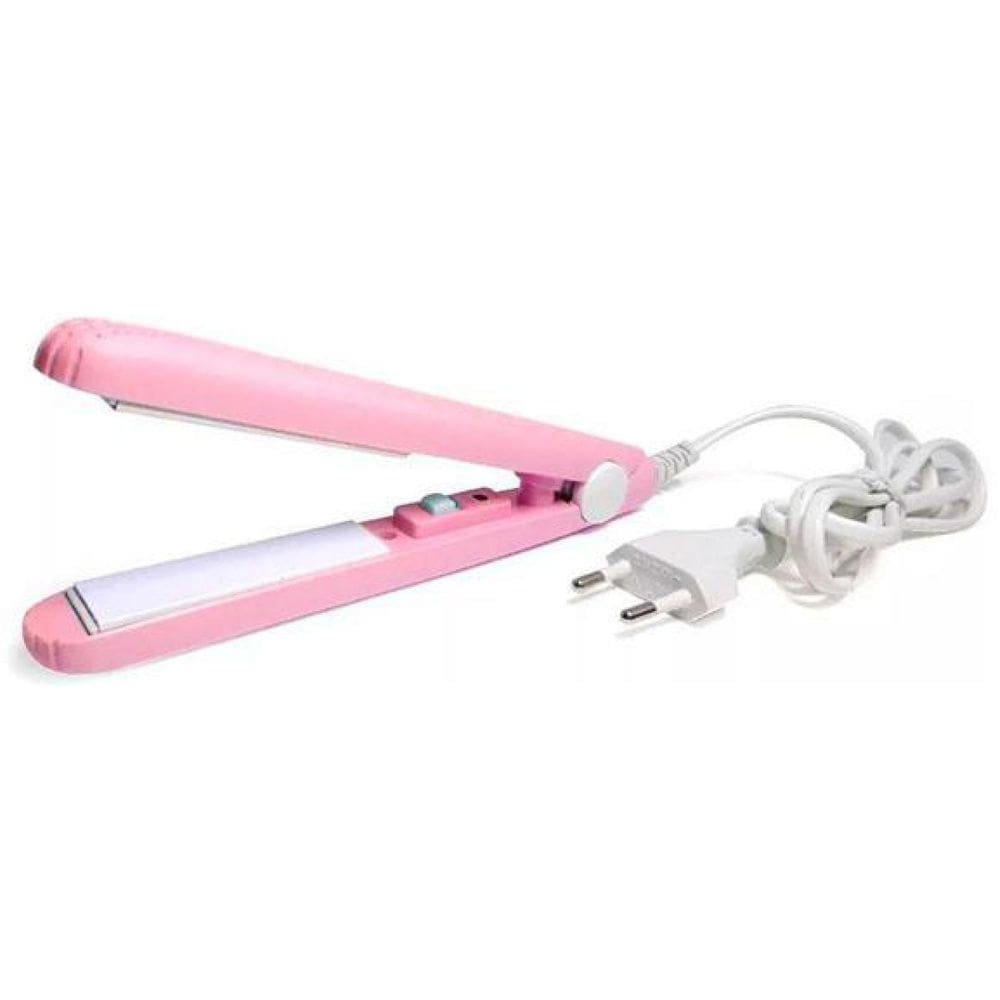 Mini Chapinha Prancha Viagem Cabelo 17Cm Bivolt 110220V
