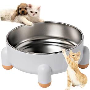 Comedouro Elevado Cachorro Gato Cao Tigela Removivel Raçao Animal de Estimaçao Higienico
