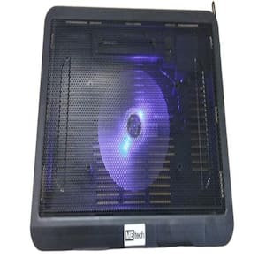 Base E Cooler Externo Usb Led Azul Design Fino Portátil