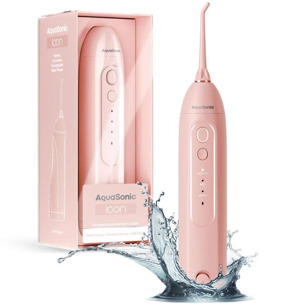 Blush recarregável sem fio Water Flosser Aquasonic Icon