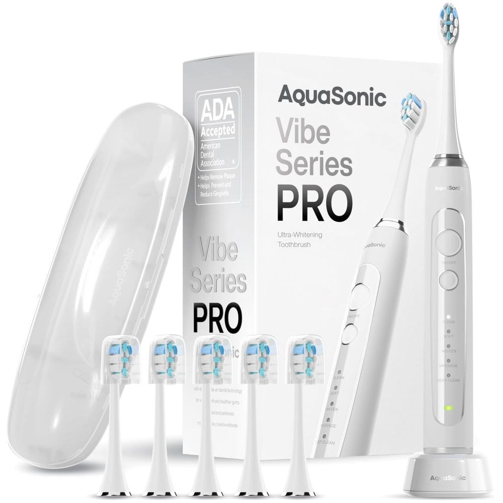Escova de dentes elétrica Aquasonic Vibe Series PRO3 White