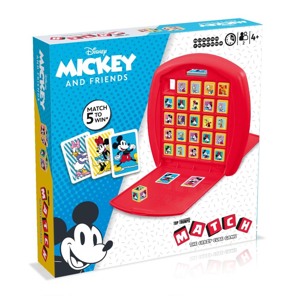 Jogo de tabuleiro Top Trumps Match Mickey Mouse Kids 4+ Years