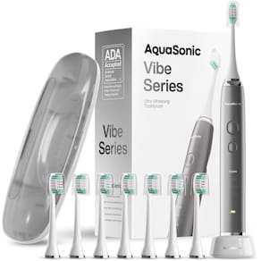 Escova de dentes elétrica Aquasonic Vibe Series Ultra-Whitening