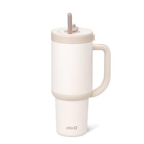 Copo Ello Oasis com alça e canudo retrátil de 900 ml de creme