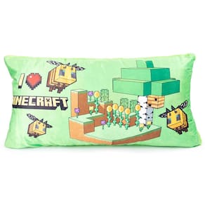 Capa de almofada corporal Jay Franco Minecraft Bee 90x45cm com Sherpa