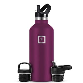 Garrafa de água IRON °FLASK Camping Hiking 950ml Burgundy