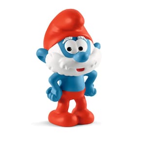 Estatueta Schleich The Smurfs Smurf 20814 azul