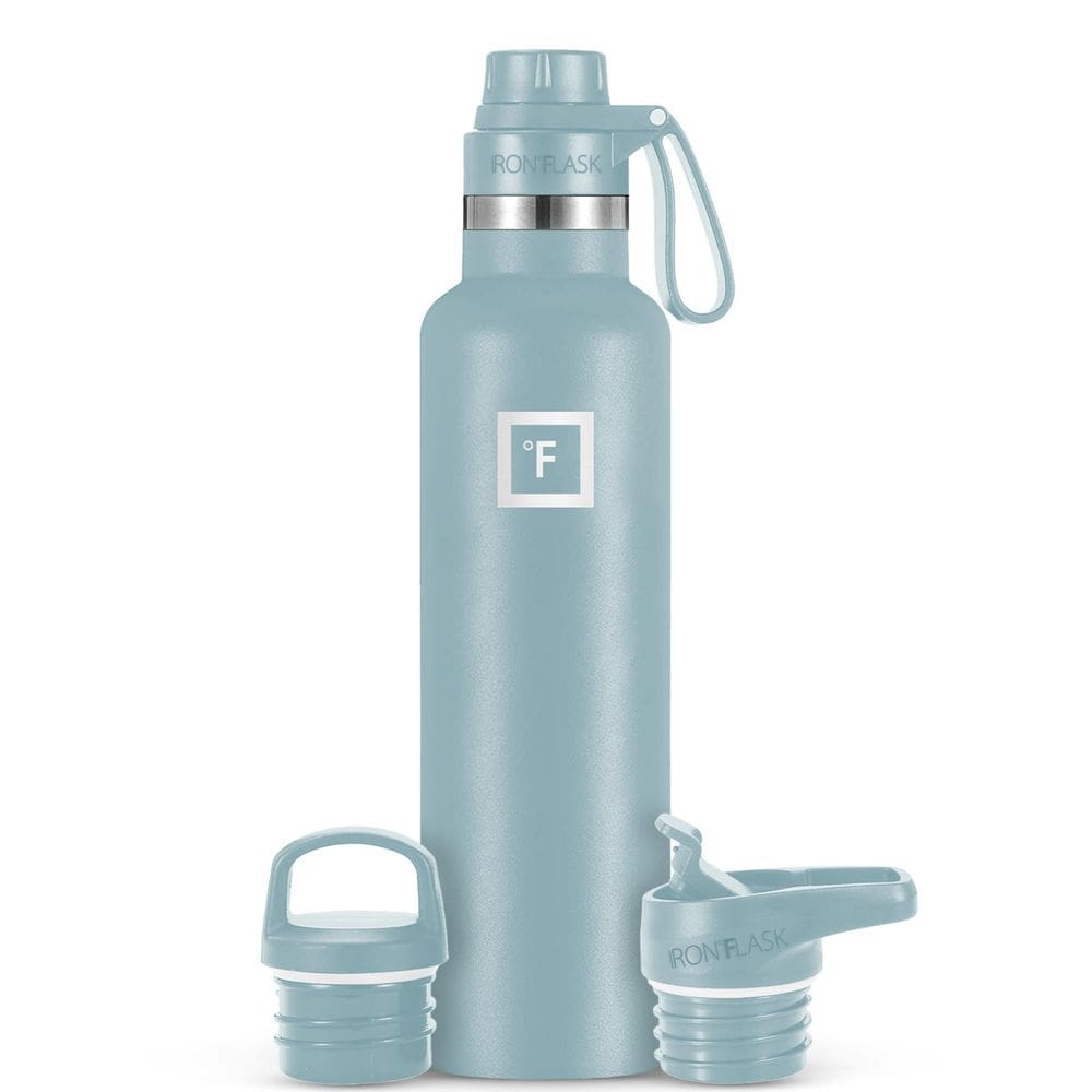 Garrafa de água IRON °FLASK Camping Hiking 700ml Elemental Grey