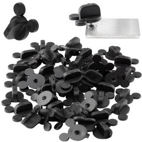 Orelhas de mouse de borracha de PVC Pin Backs (50 unidades) para alfinetes Disney