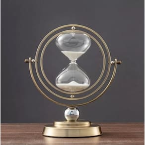 Ampulheta Giratória Retrô 60 Minutos Decoração Elegante