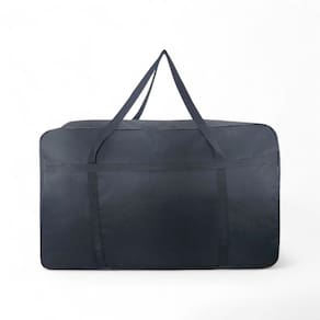 2 Sacolao Bolsa Compra passeio viagem 76x48x28cm Zíper preto