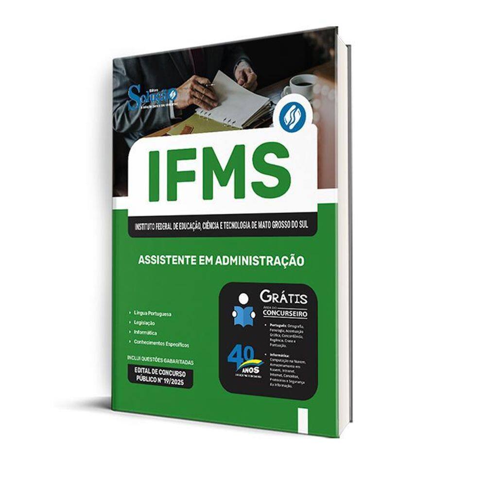 Apostila Ifms 2025 - Assistente Em Administração