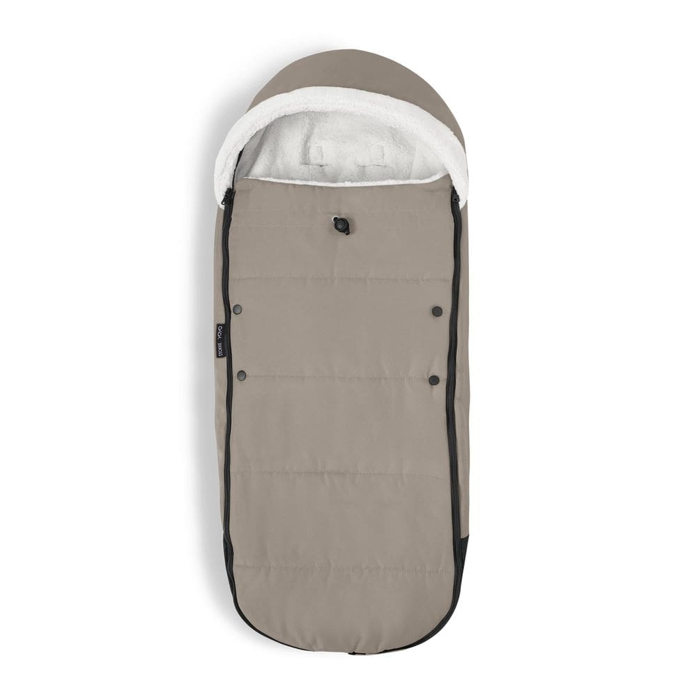Capuz de lã com forro Sherpa Footmuff YOYO Taupe