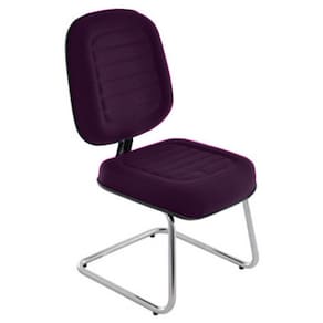 Cadeira Diretor para Escritório Cromada Linha Blenda Roxo