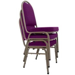 03 Cadeiras para Hotel e Auditório Linha Hotel Roxo