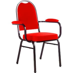 Cadeira com braços para Auditórios Linha Hotel Vermelho
