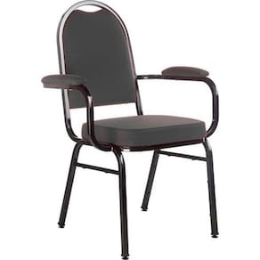 Cadeira com braços para Auditórios Linha Hotel Preto