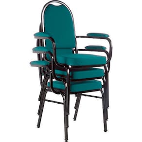 Kit com 3 Cadeiras para Auditório Linha Hotel Verde