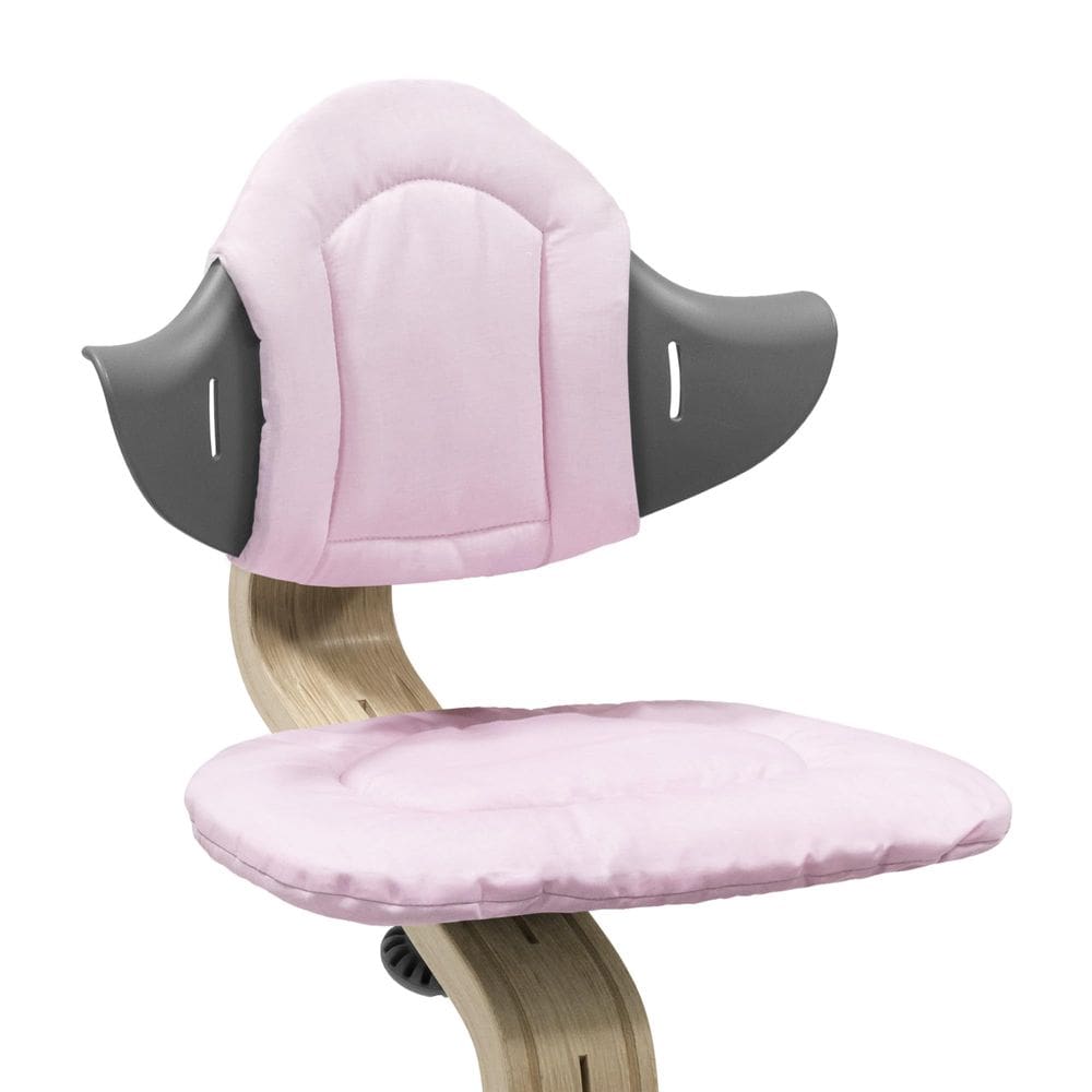 Almofada Stokke Nomi cinza rosa reversível por mais de 6 meses