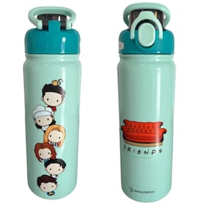 Garrafa Friends Térmica 12 Horas Quente Gelada Grande 650ml Com Alça Trava Segurança Oficial Warner Bros.