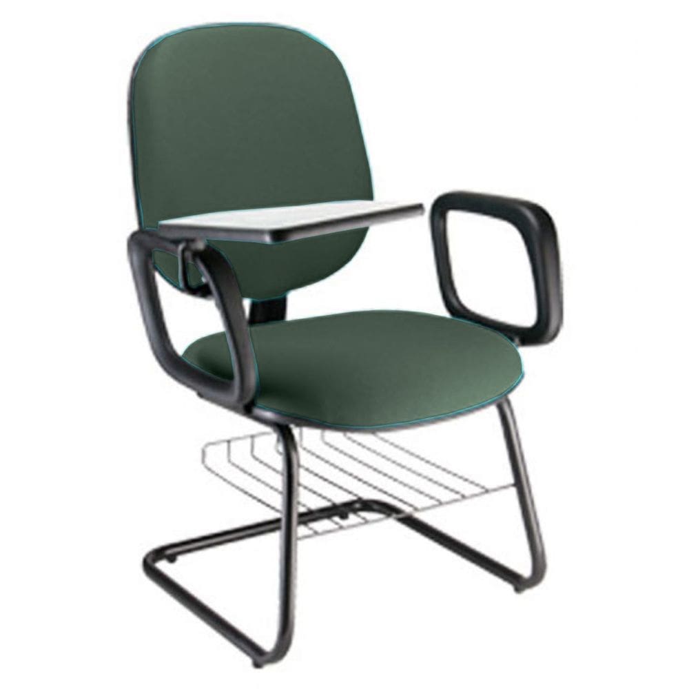 Cadeira Universitária com prancheta para Escolas Linha Uno Verde