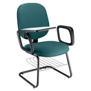 Cadeira Universitária com prancheta para Escolas Linha Uno Verde