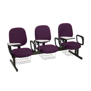 Cadeira em longarina para Escolas Linha Uno Roxo