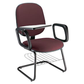 Cadeira Universitária com prancheta para Escolas Linha Uno Vermelho