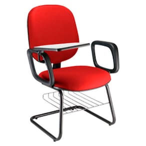 Cadeira Universitária com prancheta para Escolas Linha Uno Vermelho