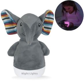 Luminaria Noturna Infantil Mesa Led Abajur Portátil Sem Fio Decoração Quarto Mini Lampada Magica Infantil Zoo Bichinhos