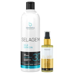 Kit Selagem Sealant 3D e Reparador Elixir 12 Óleos Borabella