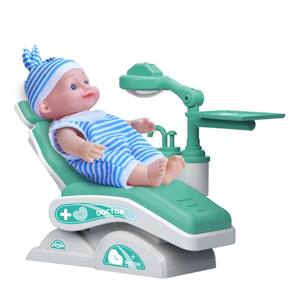 Boneco Doutor Dm Dentista Com Cadeira Ajustável e Acessórios
