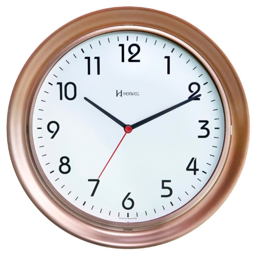 Relógio De Parede Herweg Ref: 6634-319 Rosé Fosco