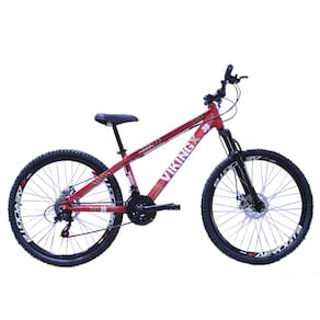 Bicicleta Viking X TUFF 25/30 26 Freio a Disco 21V Vermelho do Grau